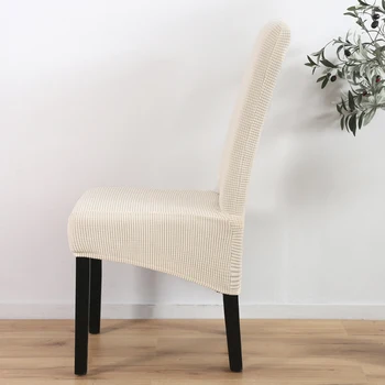

Polar Fleece Fabric Long Back Chair Cover XL Size High Back Seat Chair Covers Universal Home Restaurant Hotel Party Banquet