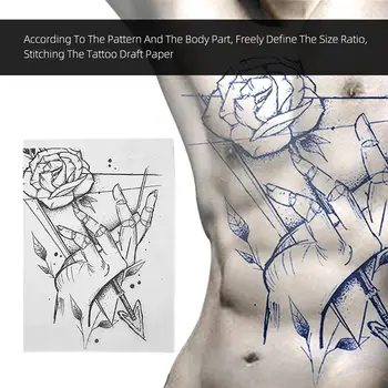 

100pcs Tattoo Transfer Papers Thin Sheets Good Transparency for 3D Microblading Sketch Practice Professional Salon Tools