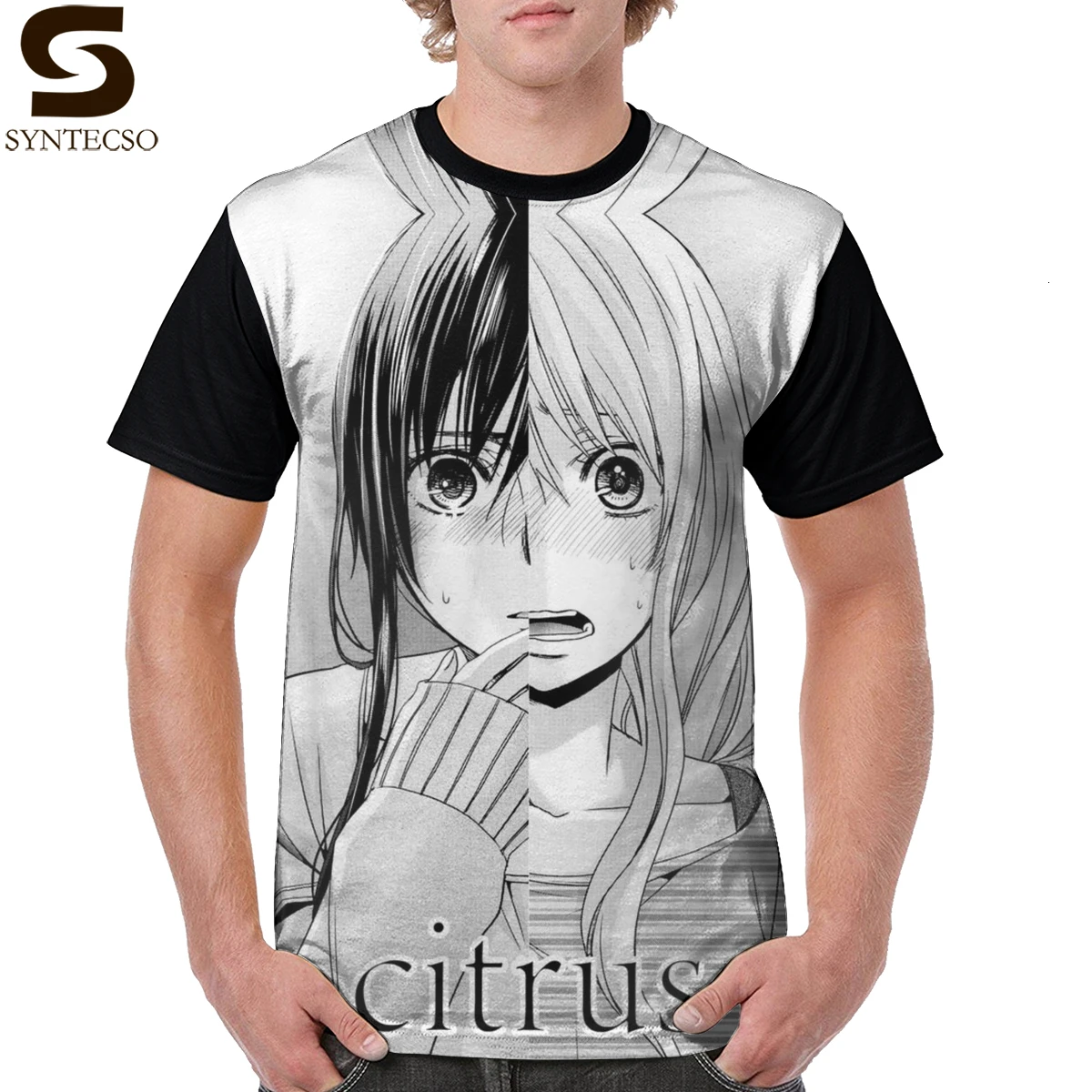 Citrus T Shirt Yuzu And Mei T-Shirt Mens Casual Tee Cute Oversized Polyester Graphic Tshirt | Мужская одежда