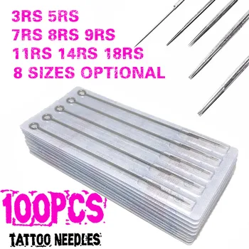 

Professional Tattoo Needles 100pcs Sterilize Round Shader For Tattoo Machine Sterile Disposable Needles Suppies Drop Shipping