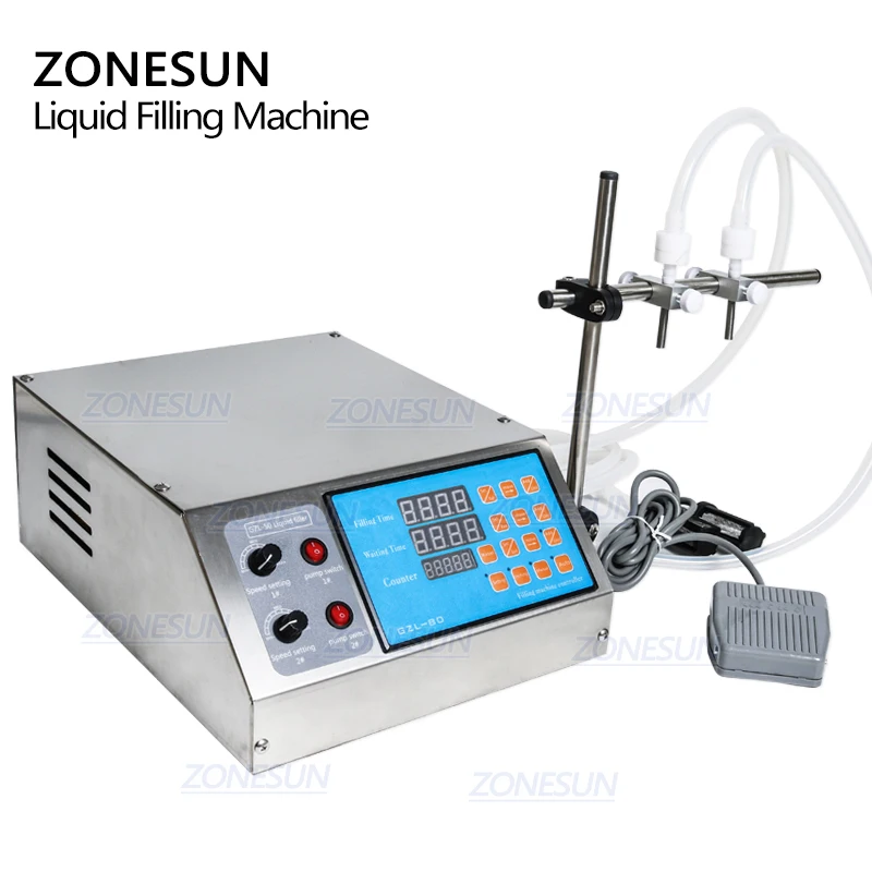 ZONESUN машина для наполнения жидкостью Электрический цифровой насос контроля