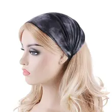 1 шт. Новая женская спортивная повязка для волос для йоги с принтом широкая эластичная повязка для волос повязка на голову для йоги