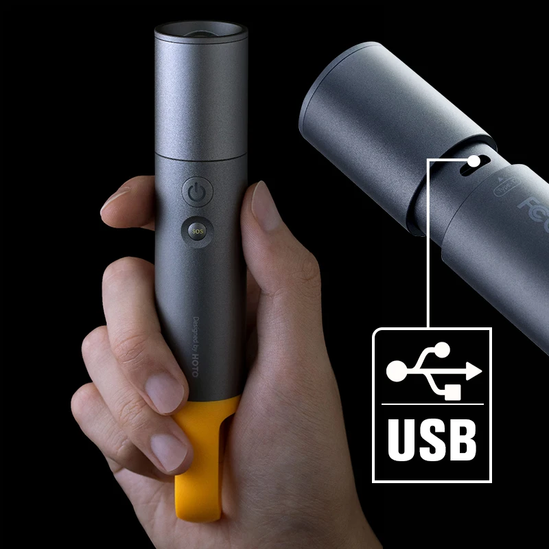 Led flashlight led flashlights led torch light HOTO LED Flashlight Power Ultra Bright Torch 5 Lighting Modes Zoomable Outdoor Camping Bicycle Light 18650 Lithium Battery