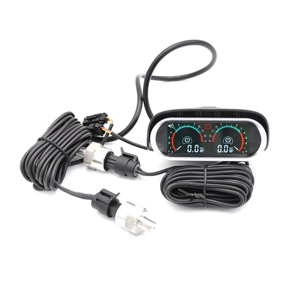 12 v/24 v для грузовиков Автомобильный спидометр ЖК-дисплей цифровой Дисплей Turbo Boost манометр автомобильный двойной барометр boost контроллер комплект