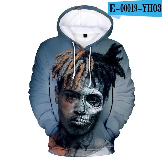 Толстовки с 3D принтом Xxxtentacion, Толстовка для мужчин/Wo, мужские толстовки, рэпер певец, одежда для мальчиков и девочек, одежда на осень и зиму - Цвет: As Picture