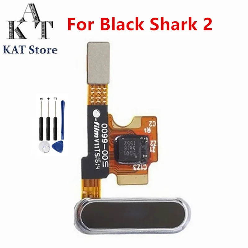 1PCS For Xiaomi Black Shark 2 Fingerprint Scanner Touch Sensor ID Home Button Return Keypad Flex Cable Replacement Parts | Мобильные