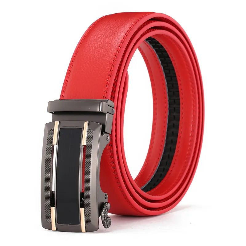 

New Fashion Men's Genuine Leather Belts Luxury Designer Belt for Man Automatic Buckle Waist Strap Business Leisure Male Belts