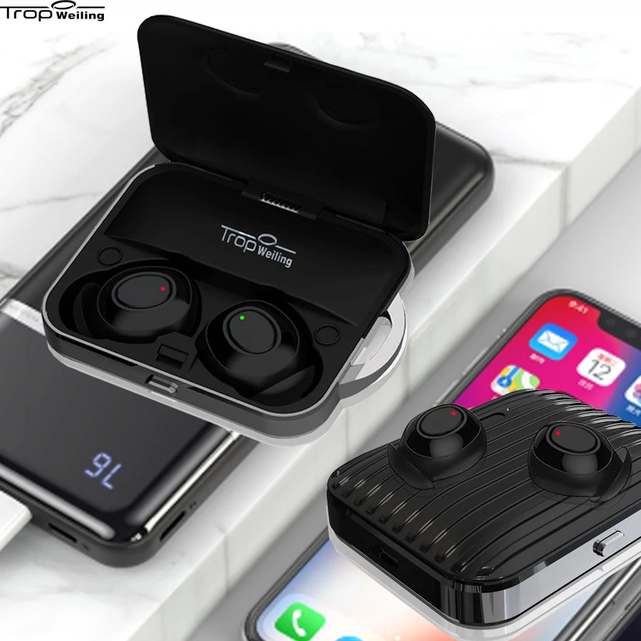 Троп Weiling TWS наушники беспроводные Bluetooth 5 0 стерео звук умное управление