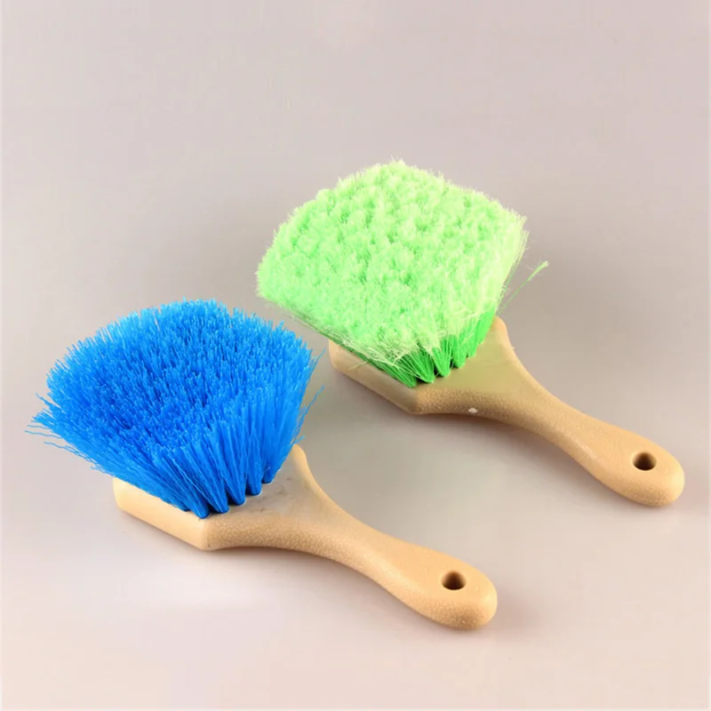  1Pcs New Hard Hair Soft Hair Scratch-Free Wheel/Tire Brush Short Handle Special Design Brushes for 