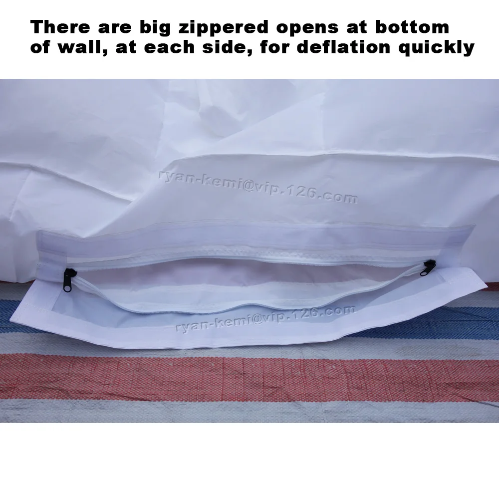 deflation open of 6m white inflatable tunnel tent for wedding party outdoor events sports tunnel tent portable canopy display shelter marquee