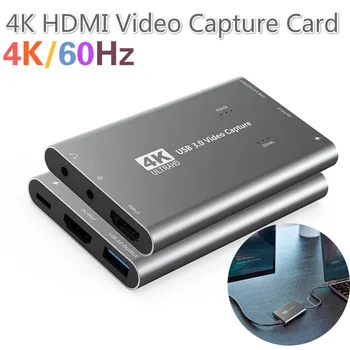 

4K 1080P HDMI Video Capture Card USB Full HD HDMI Recorder For Tiktok Live TV Video Game Capture For PS4 Xbox PC Switch Tablets