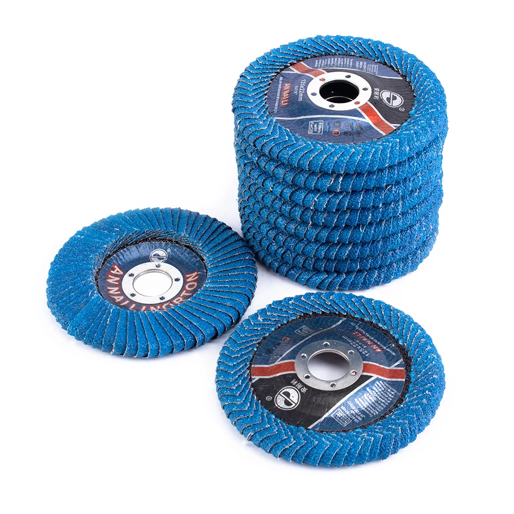 125mm 5 Inch Professional Flap Discs Sanding Discs 60Grit Grinding Wheels Blades For Angle Grinder 2-10PCS