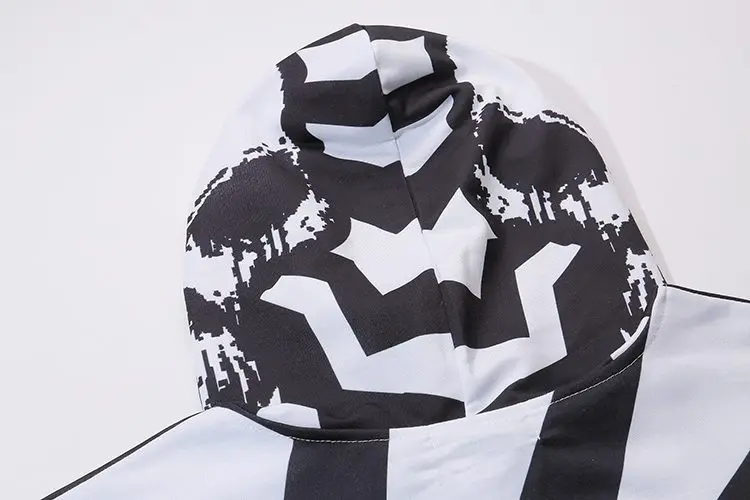 Tank Tops Men Summer Hip Hop Hooded Sleeveless Skull Print Color Block Punk Style Vest Casual Streetwear Male Tees