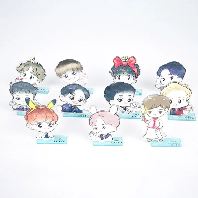 

1pc EXO Member Cute Cartoon Miniature Human Standing Board Stationery Set