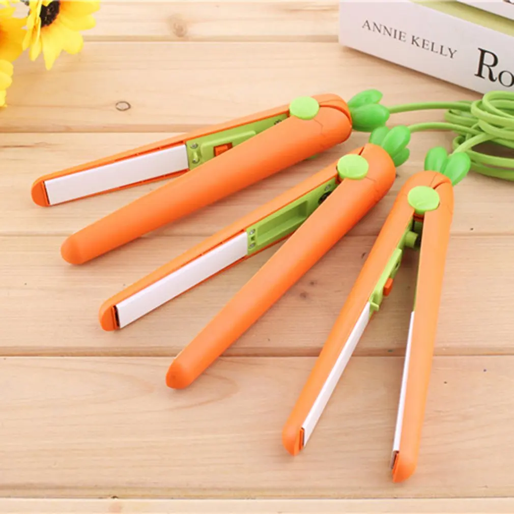 Cartoon Carrot Modelling Hair Straightener Electric Plywood Ironing Board Mini 3
