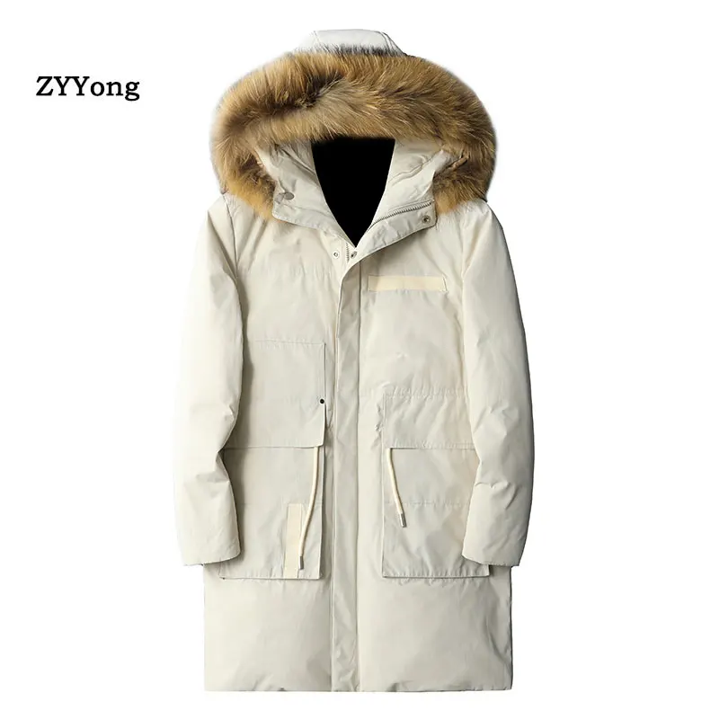 2020 Men's Winter Jackets Thick Hooded Fur Collar Parka Men Coats Casual Padded Mens Jackets Male Clothing Size M-4XL