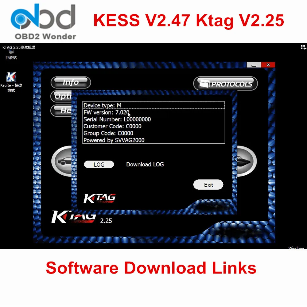 

Newest KESS V2.47 KTAG V2.25 Software Download Links For KESS V2 V5.017 KTAG V7.020 OBD2 Manager Tuning Kit SW 2.47 K-TAG 2.25