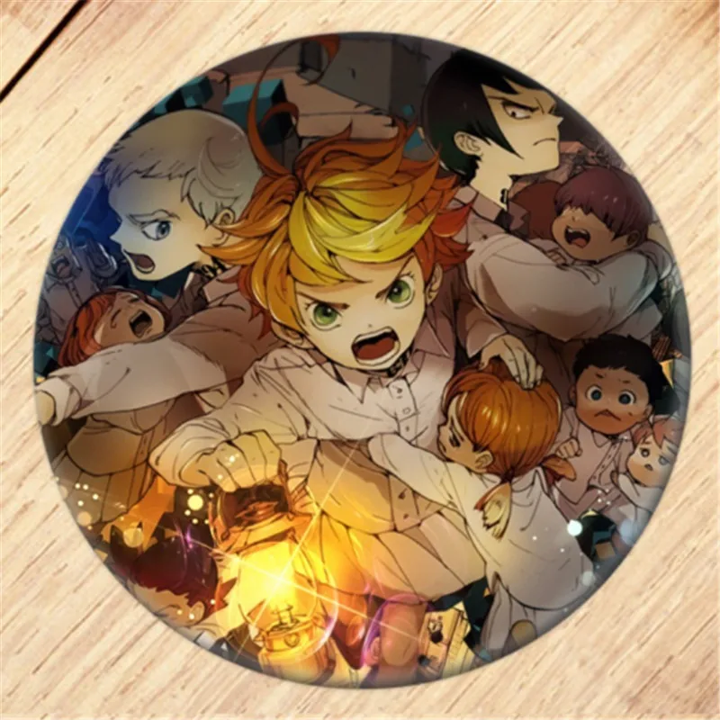 Anime The Promised Neverland Brooch Pin Cosplay Badge  For Clothes Backpack Decoration Children's gift B008 anime cosplay female