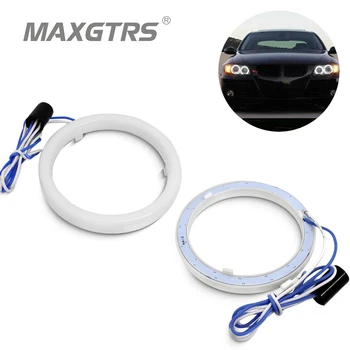 

2x Cotton Light Angel Eye LED DRL Car Motorcycle Fog Light Halo Rings Waterproof Auto Headlight Turning Signal With Lampshades