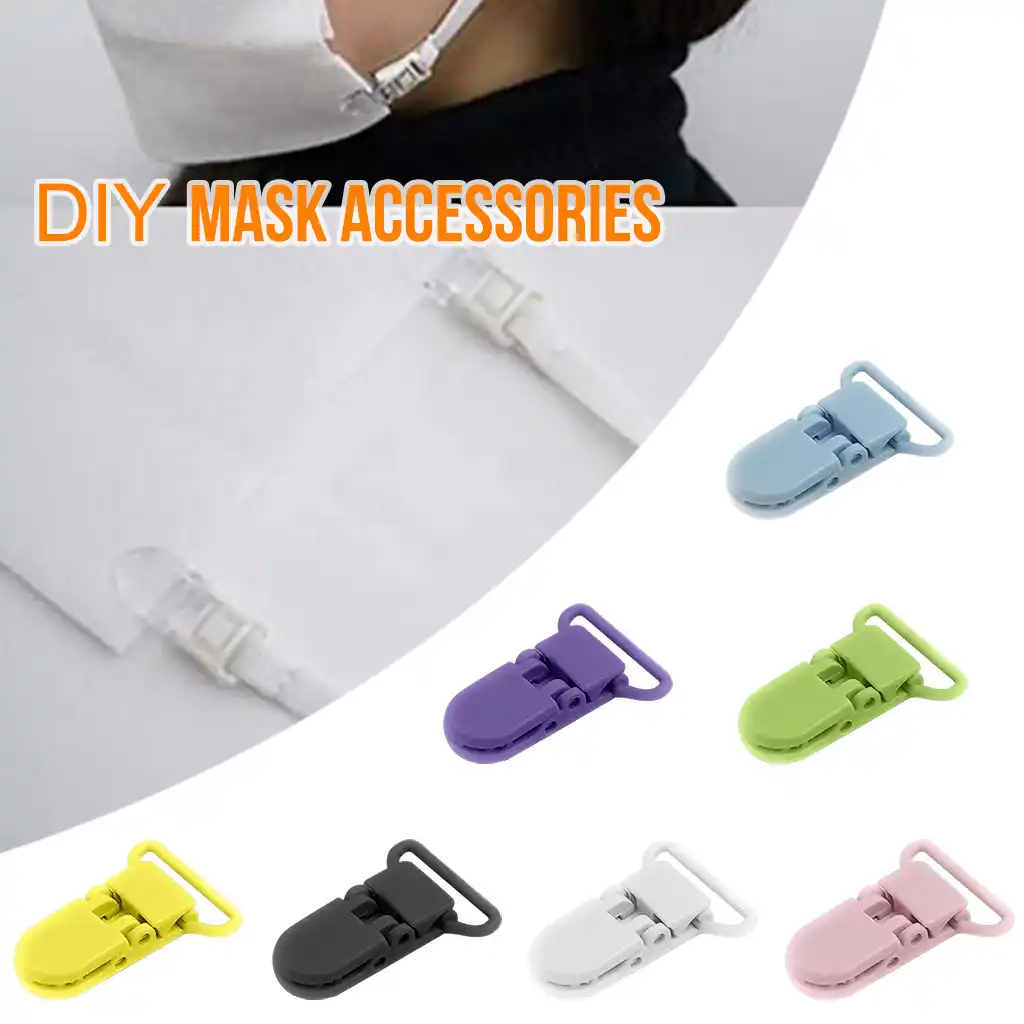 20mm Plastic Clip Camisole Feeding Bottle Clip 12 Color Suspender Clips Toy Holder Ear Strap Hook Meyerlbama 10PCS Pacifier Holders