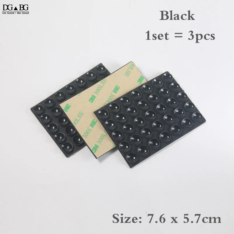 black 5x7 s DIY силиконовый резиновый коврик на присосках 3 м стикер высокого качества присоска для VR Mobile MP4 gps Аксессуары - Color: black 5x7 s