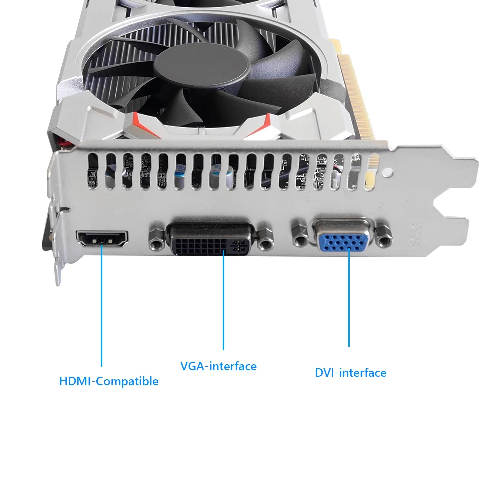 gpu pc GTX750Ti 4G 128bit GDDR5 NVIDIA  Desktop Computer Graphic Card PCI-Express 2.0 HDMI HD Gaming Video Cards with Dual Cooling Fan graphics card for desktop