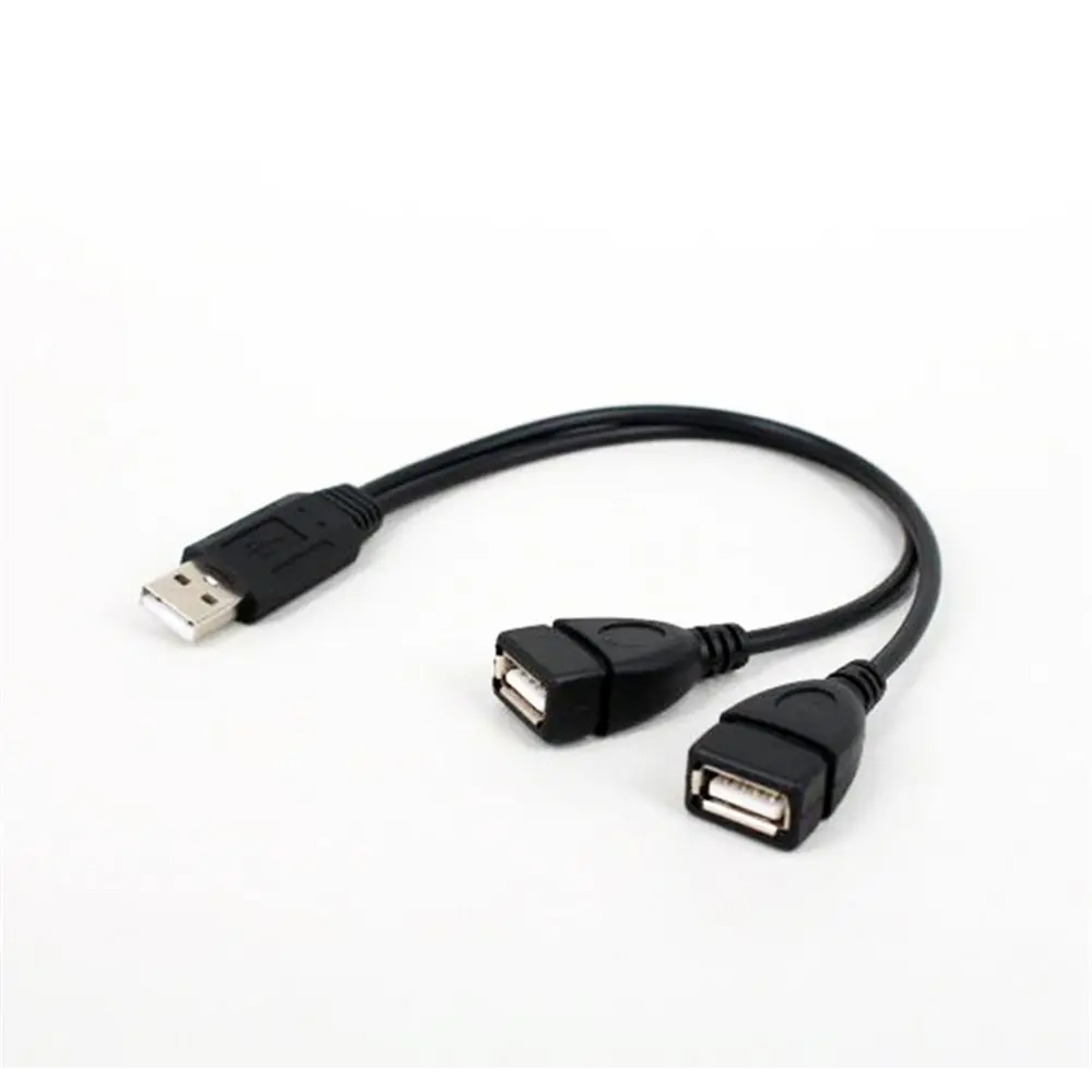 1 шт. 30 см USB 2 0 A папа двойной женский Джек Y сплиттер концентратор шнур питания