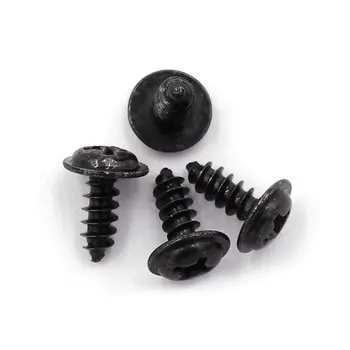 

1000pcs/lot custom M1.4/1.7/2/3/4 cross-head self-tapping black round head pad self-tapping small screw