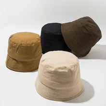 Японский дизайнер сплошной цвет ретро ведро шляпа бассейна шляпа мода уличная Мужская и Женская Хлопок и лен Рыбацкая шляпа