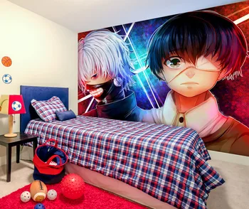 

[Self-Adhesive] 3D Murals For Tokyo Ghoul 121 Japan Anime Wall Paper mural Wall Print Decal Wall Murals Belly