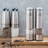 Spice Mill Electric Pepper Mill with Led Light Stainless Steel Automatic Salt and Pepper Grinder for Kitchen Tools Spice Grinder ► Photo 2/6