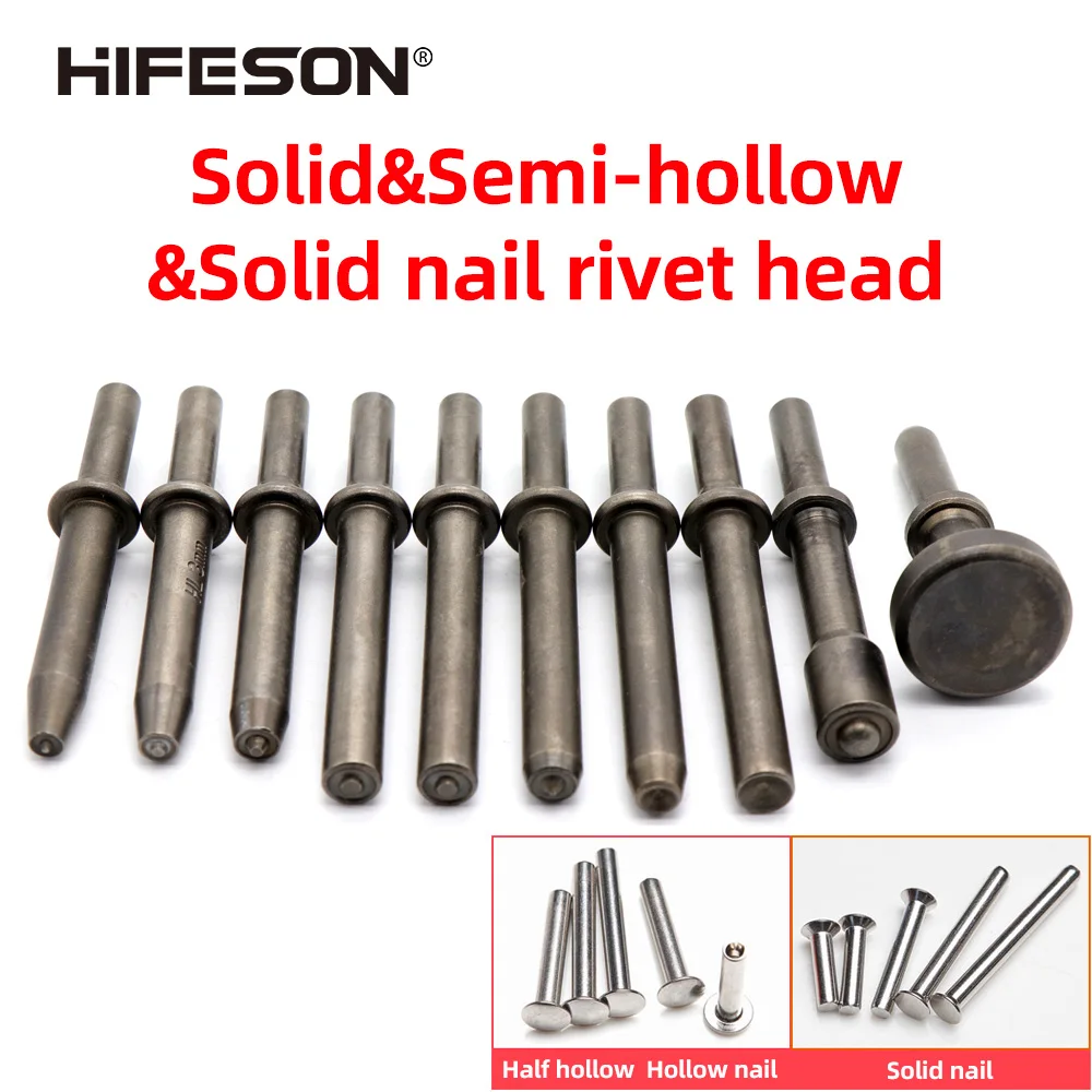 Rivet Gun Part Pop Rivets Pneumatic semi-hollow rivets impact head pneumatic rivet Impact head Pneumatic Air Hammer Bits Air Hammer Heads