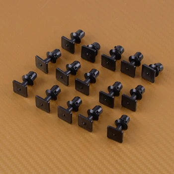 

beler Accessories 15pcs Black Nylon Roof Trim Strip Panel Lining Clips Interior Fit For VW Caddy Transporter t4 t5 Volkswagen