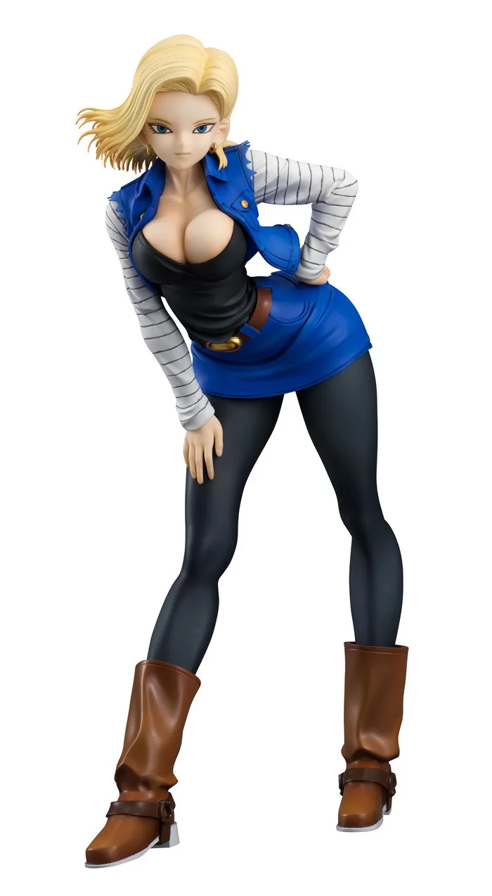 Dragon Ball Z Android 18 лазурит Сексуальная 19 см ПВХ Новая фигурка игрушки коллекция аниме фигурка для подарка на Рождество