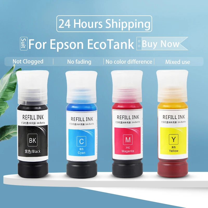 103 Refill Dye Ink For Epson Ecotank L1110 L3100 L3110 L3111 L3116 L3150  L3151 L3156 L3160 L5190 Inkjet Eco Tank Printer - Ink Refill Kits -  AliExpress