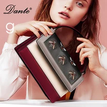 Dante женские сумки винтажные из натуральной кожи сумки через плечо с вышивкой пчелы 02003