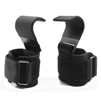 

2Pcs Weight Lifting-Hook Hand-Bar Wrist Straps Glove Weightlifting Strength Training Gym Fitness Hook Weight Lifting Gloves