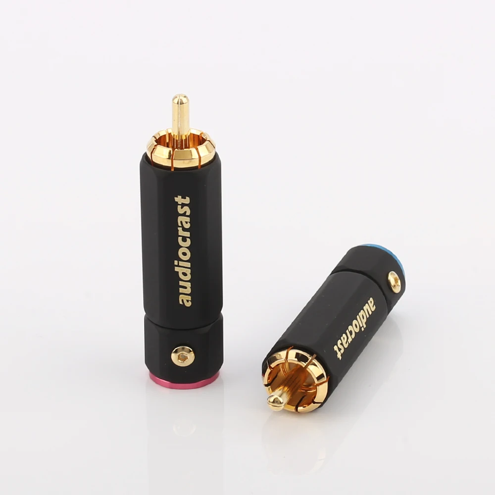 10pcs RCA plug PR-109 gold plated lock signal line connector | Электроника