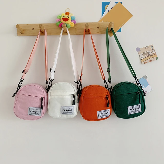 Para mujer bolsa móvil de lona, mini bolso de cabestrillo con bolsillo con  cremallera EE. UU.