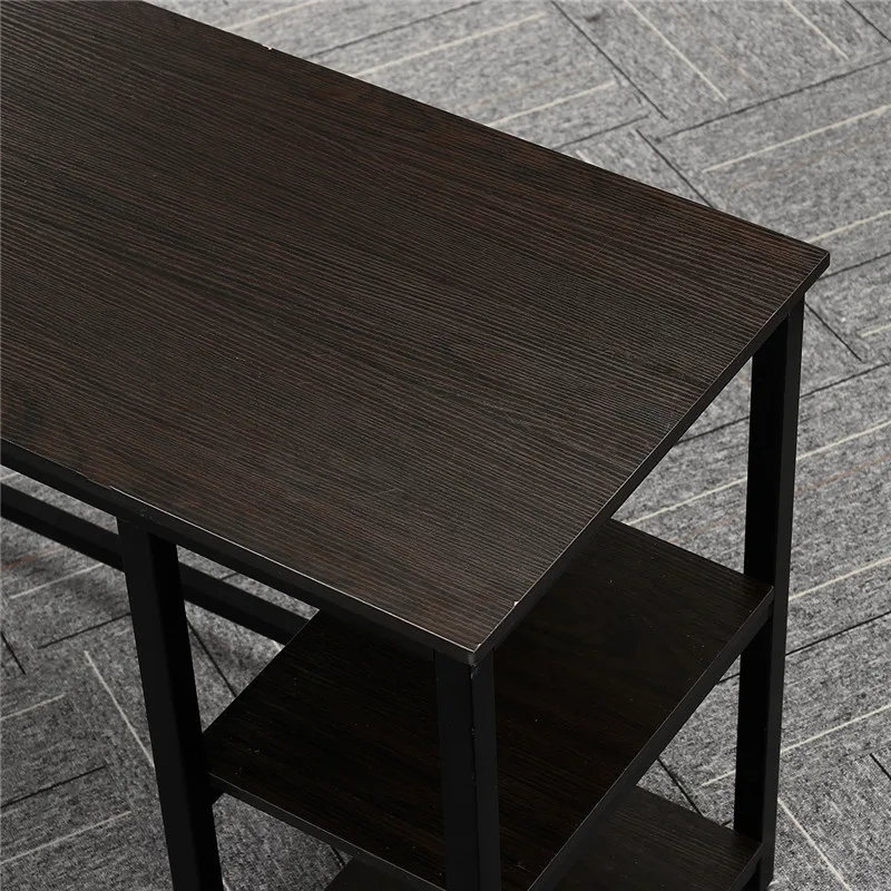 L-образный стол с полками 59 дюймов угловой компьютерный стол с ЦП подставкой, домашний офисный игровой стол рабочая станция для учебы письменный стол