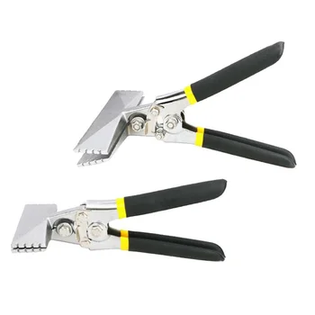 

2 Pieces Pliers Crimping Welding Hand Seamer Flat Jaw Power Tool Alloy Steel Sheet Metal Bending Pliers