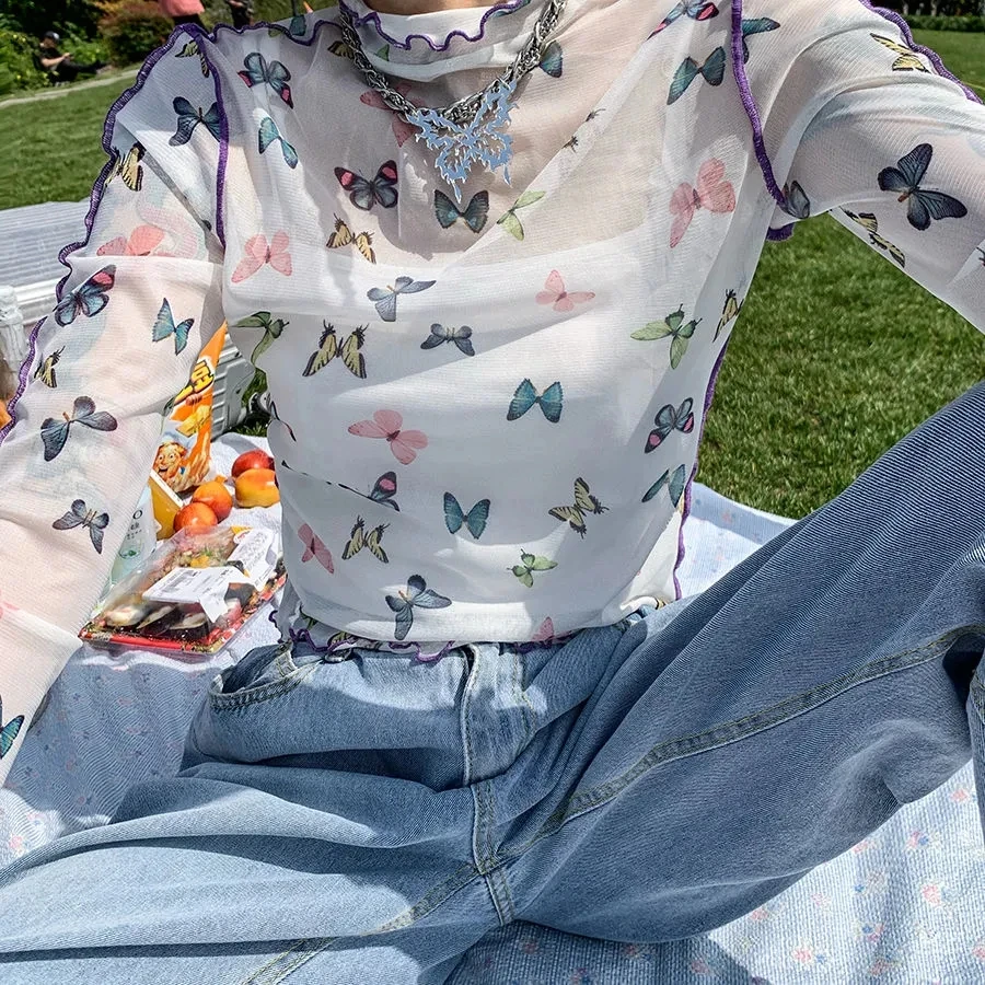 butterfly mesh top