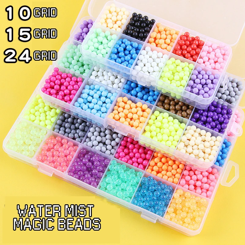 DIY Beads Crafts Set Educational Toys For Kids Colorful Creativity Magic Water Bead Accessories Christmas Gifts 2