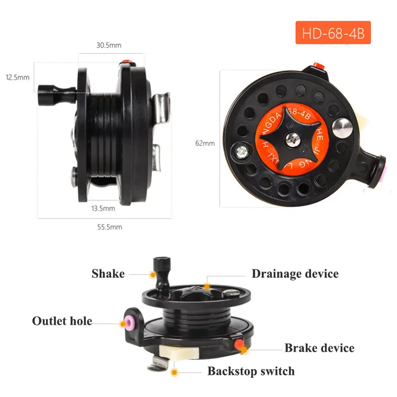 High Quality Ball Bearings Personal Reels Mini Fishing Reel For Carp Fishing Tackle Ice Fishing Reels Wheel