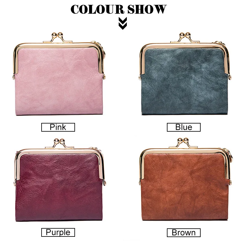 Luxury Women Wallet Vintage Fashion Brand Design Coin Purse High Quality Multi-function Foldable Bifold Clutch Bag Card Holder