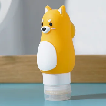 

Portable Travel Bottle Refillable Container Countertop Shampoo Lotion Shower Gel Liquid Soap Container Travel Accessories(Yellow