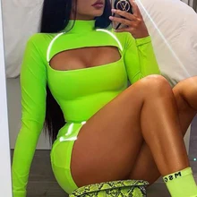 Модные костюмы для джазовых танцев для женщин, светоотражающие костюмы для диджея, одежда для рейва, для ночного клуба, для танцев на шесте, Gogo, одежда для выступлений DC3136