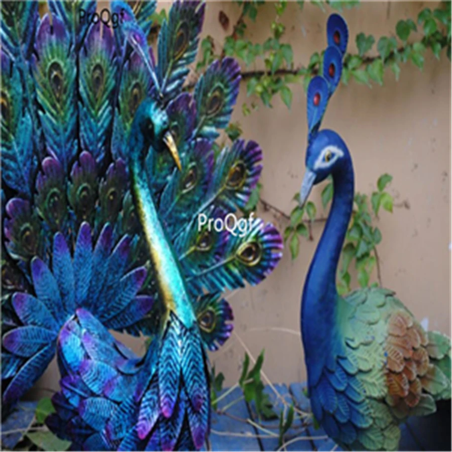 Ngryise 1 Set garden peacock statue