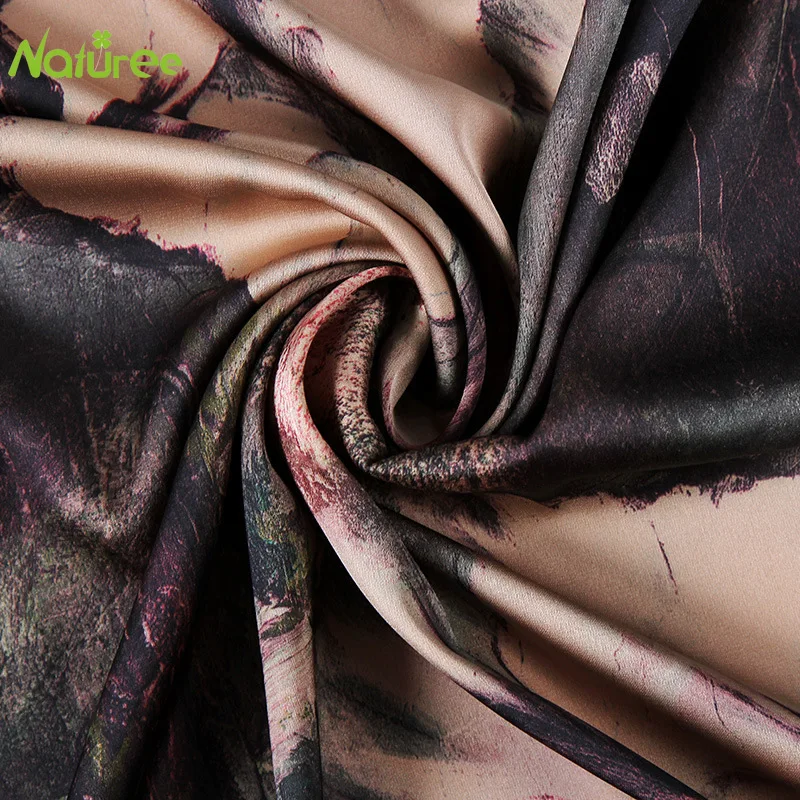 155 см* 100 см Xiangyunsha печатная ткань Весна и Лето cheongsam платье ткань цифровая печать ткань