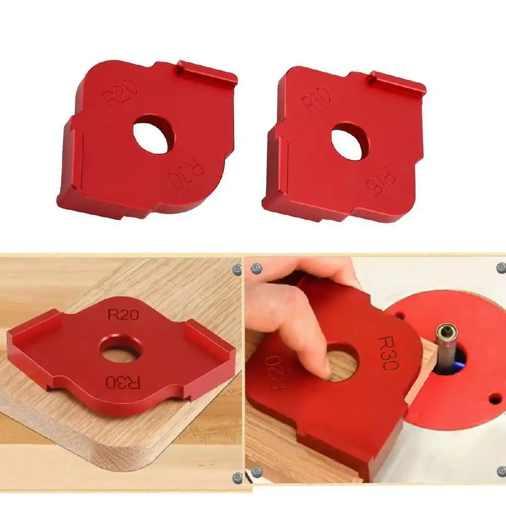 

MeterMall 2Pcs/Set Wood Panel Radius Quick-Jig Router Table Bit Corner Template Woodworking Tool